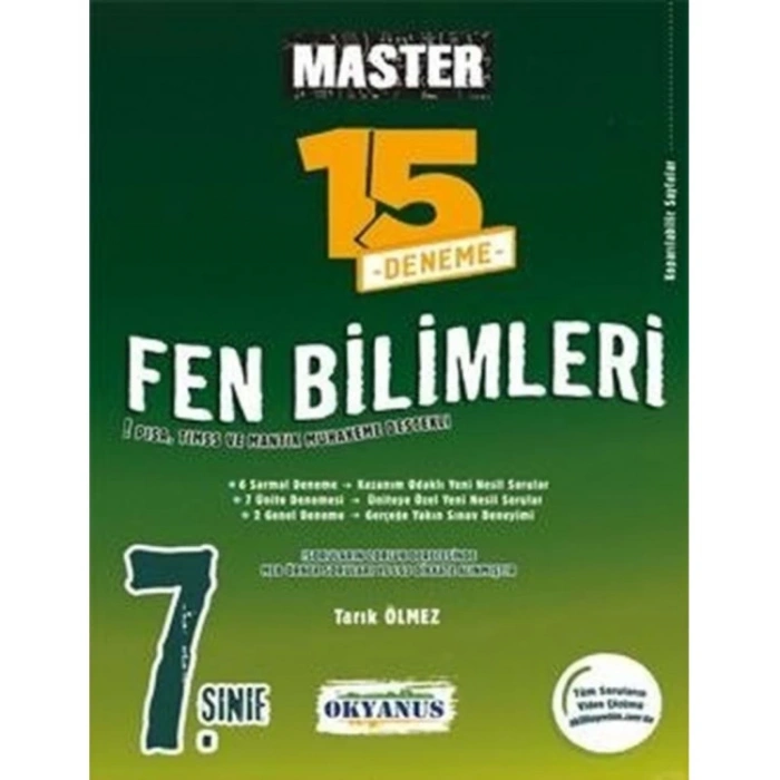 7. Sınıf Master Fen Bilimleri 15 li Deneme