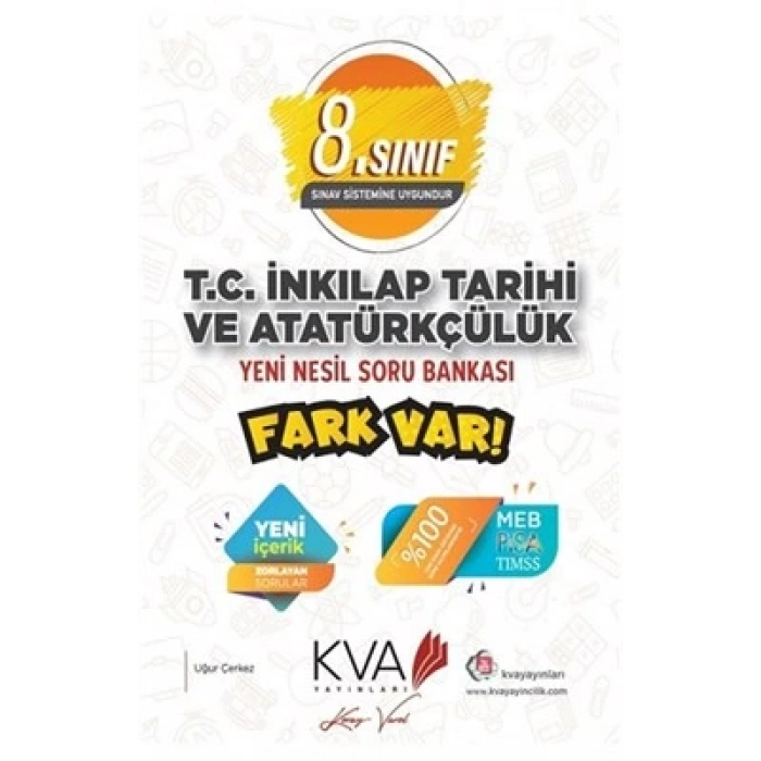 8. Sınıf T.C. İnkılap Tarihi ve Atatürkçülük Yeni Nesil Soru Bankası Fark Var
