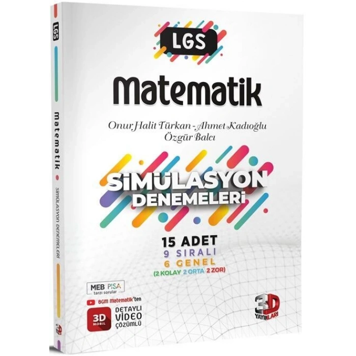 8. Sınıf LGS Matematik Simülasyon 15 Deneme