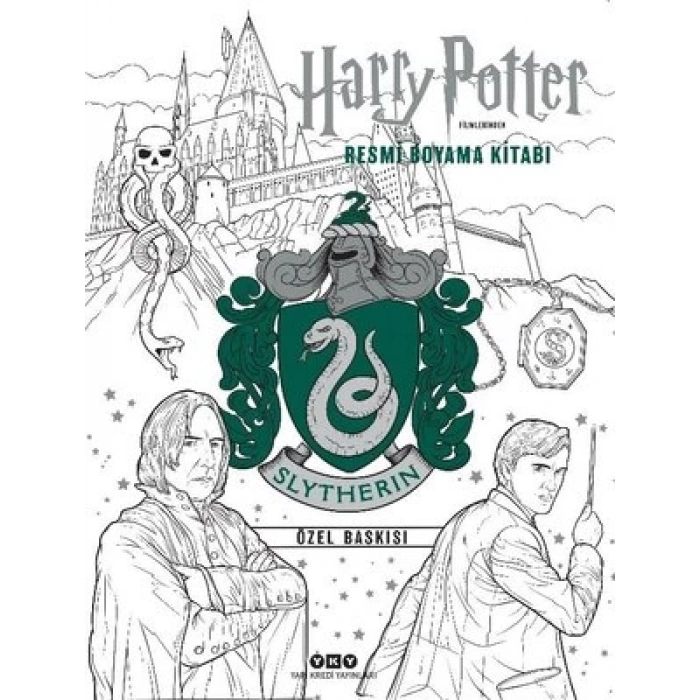 Harry Potter Filmlerinden Resmi Boyama Kitabı – Slytherin Özel Baskısı