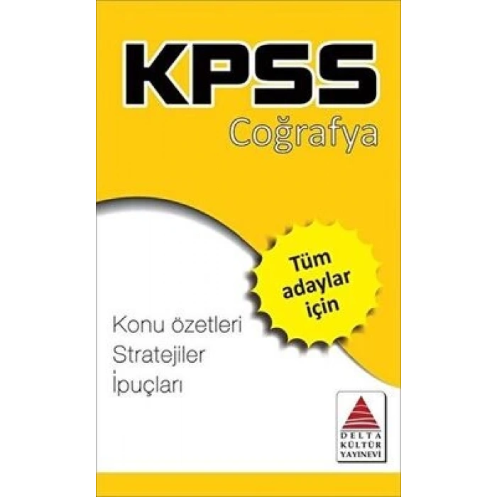 KPSS Coğrafya Strateji Kartları