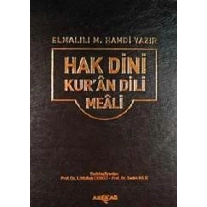 HAK DİNİ KURAN DİLİ MEALİ ORTA BOY