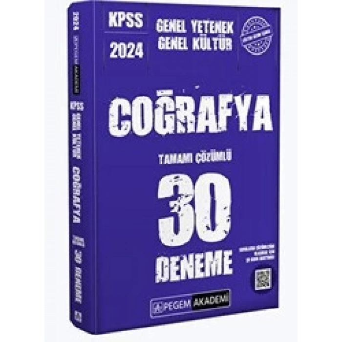 2024 KPSS Genel Yetenek Genel Kültür Coğrafya 30 Deneme
