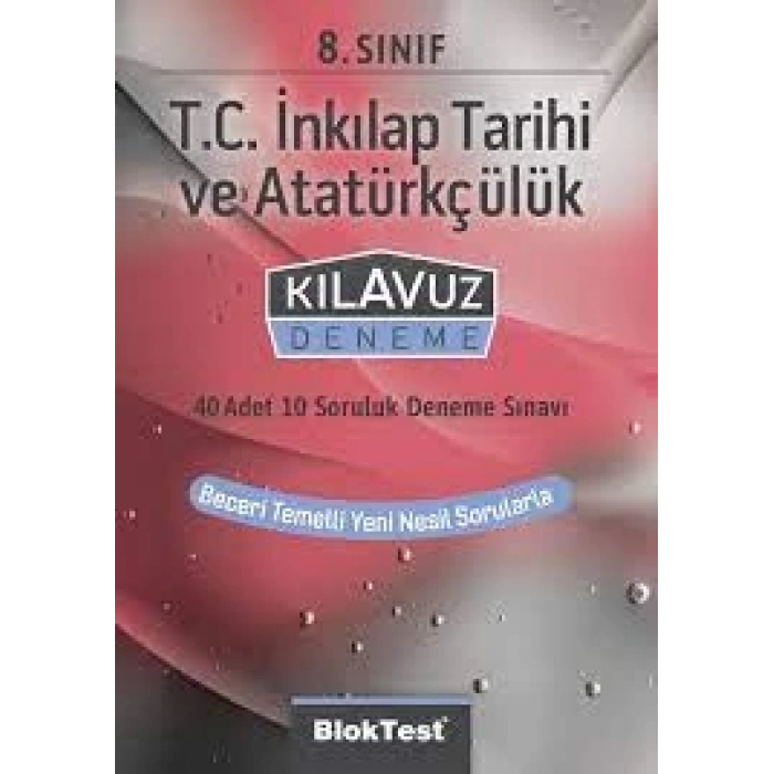 8. Sınıf T.C. İnkılap Tarihi ve Atatürkçülük Kılavuz Deneme