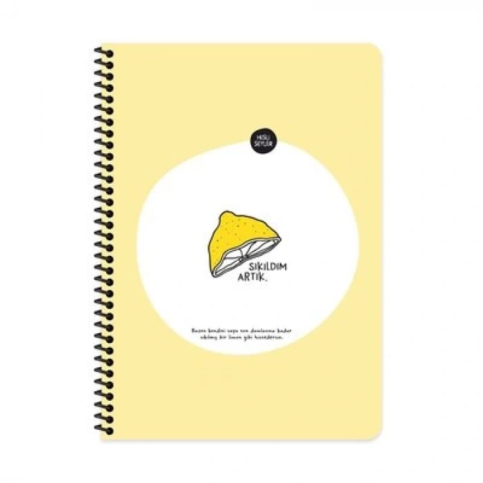 Hisli Şeyler A4 80Yp.Kar.Spr.Stickerli Def. Sıkıldım Artık