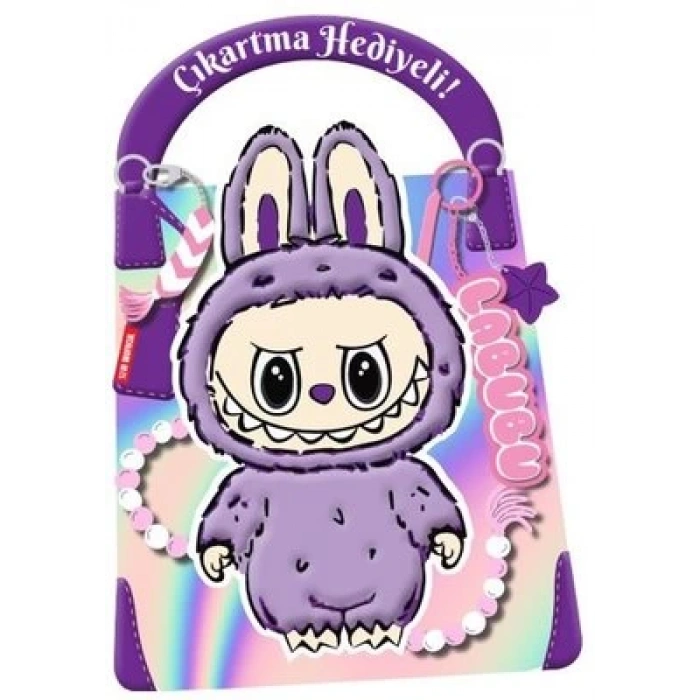 Mor Labubu – Çıkartma Hediyeli Boyama Kitabı