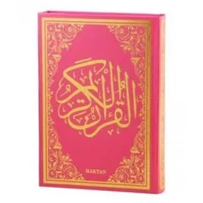 Kuranı Kerim Rahle Boy Bilgisayarlı Pembe Renk KodH13