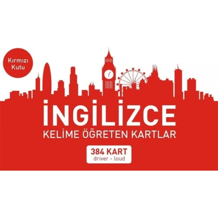 İngilizce Kelime Öğreten Kartlar (Kırmızı Kutu)