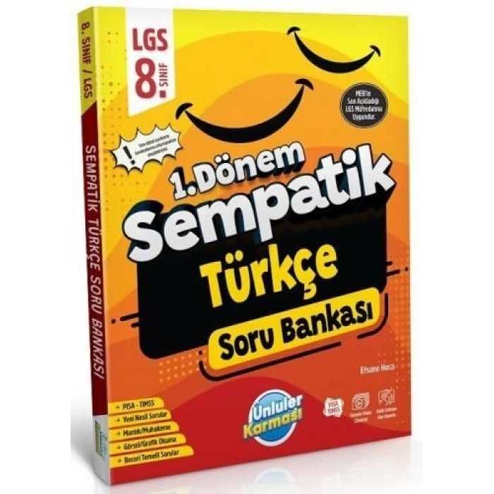 8 Sınıf Sempatik 1 Dönem Türkçe Soru Bankası