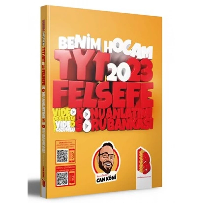 2023 TYT Felsefe Video Destekli Konu Anlatımlı Soru Bankası Benim Hocam Yayınları