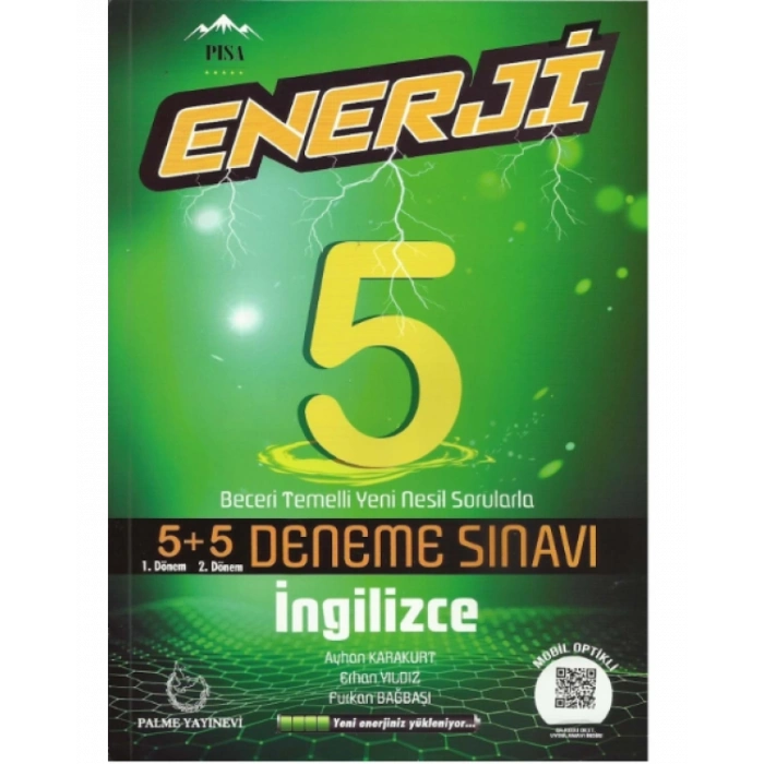 5. Sınıf İngilizce Enerji 5+5 Enerji Deneme Sınavı