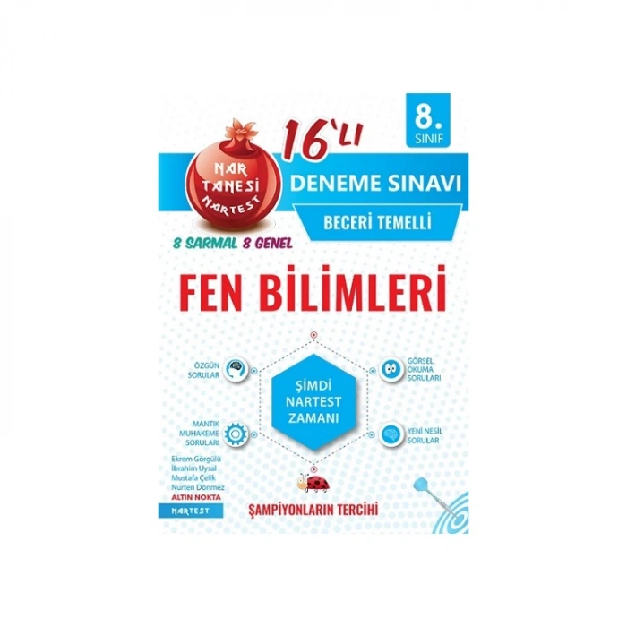 8. Sınıf Mavi Fen Bilimleri 16 Deneme Sınavı