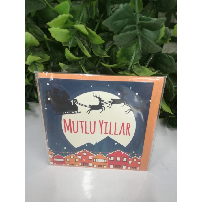 Mutlu Yıllar Geyik Hediye Kartı-Fark