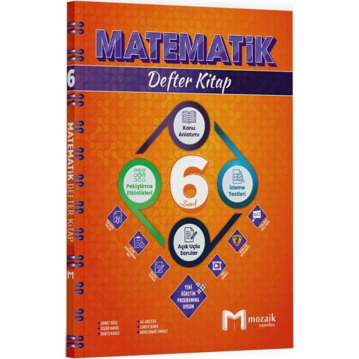 6. Sınıf Matematik Defter Kitap Mozaik Yayınları
