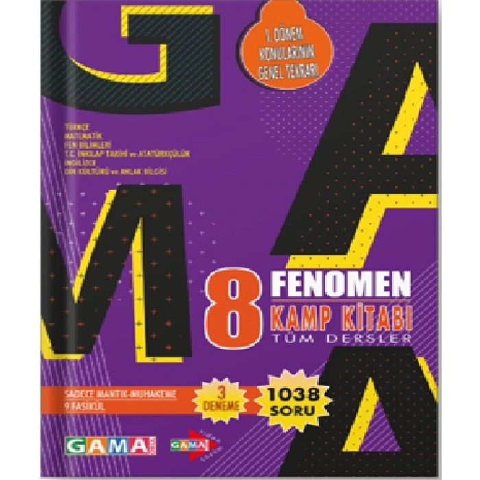 8. Sınıf Fenomen Tüm Dersler Kamp Kitabı