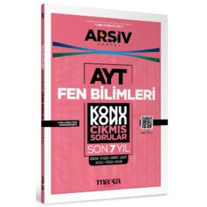 AYT Fen Bilimleri Çıkmış Sorular Konu Konu Son 7 Yıl Tıpkı Basım Arşiv Serisi Çözümlü