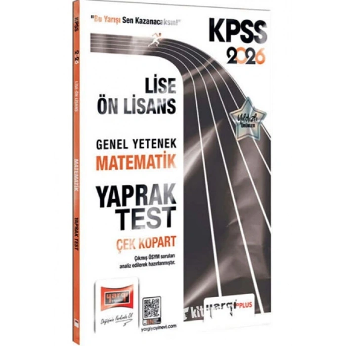 2026 KPSS Lise Ön Lisans Genel Yetenek Matematik Çek Kopart Yaprak Test