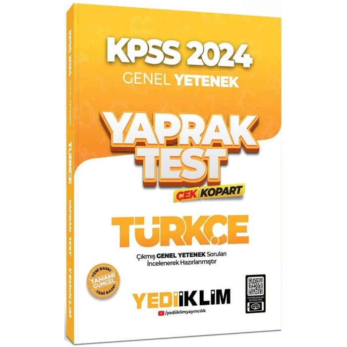 Yediiklim Kpss Gy Türkçe Ç.K.Y.T-2024