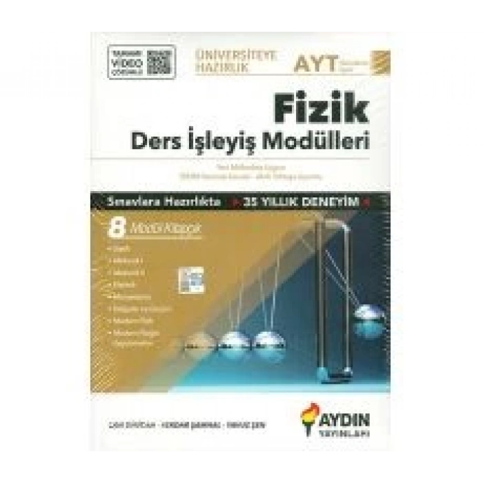 AYT Fizik Ders İşleyiş Modülleri Aydın Yayınları
