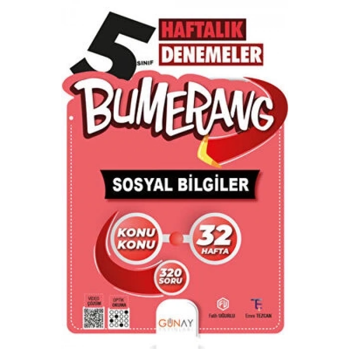 5 Bumerang Sosyal Bilgiler 32 Haftalık Deneme