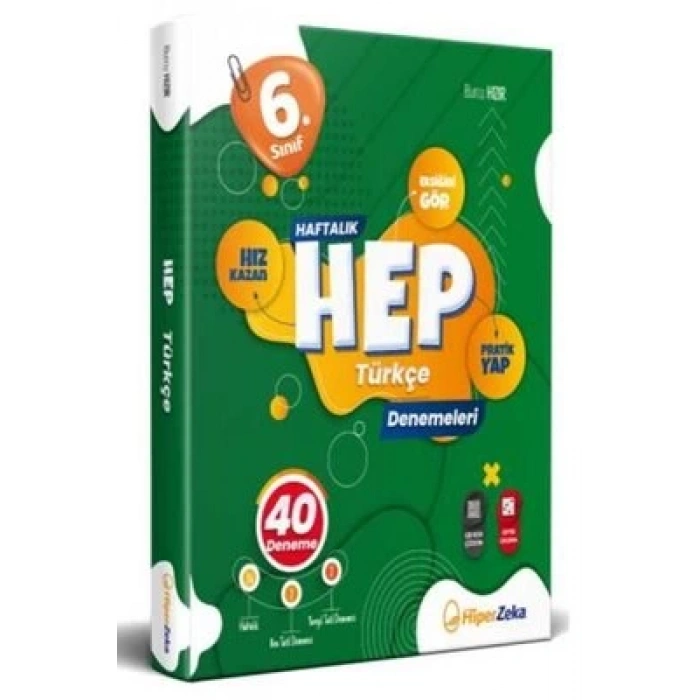 Hiper 6 Hep Türkçe Haftalık Deneme Föyleri