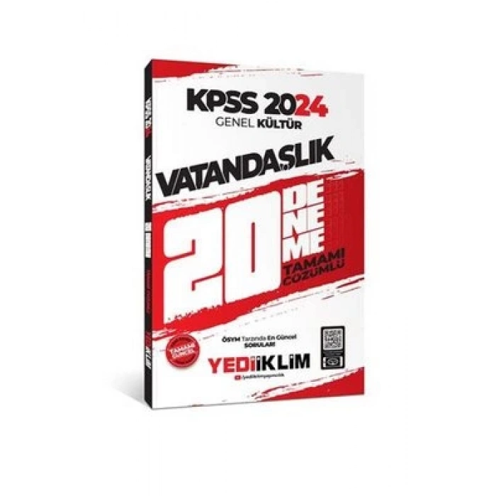 Kpss Gk Vatandaşlık 20 Deneme-2024