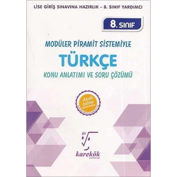 8. Sınıf Modüler Piramit Sistemiyle Türkçe Konu Anlatımı ve Soru Çözümü