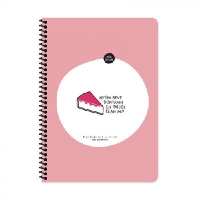 Hisli Şeyler A4 80Yp.Kar.Spr.Stickerli Def. Neyim Ben Dünyanın En Tatlısı Filan Mı?
