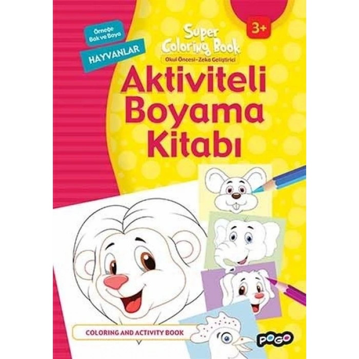 Aktiviteli Boyama Kitabı - Hayvanlar