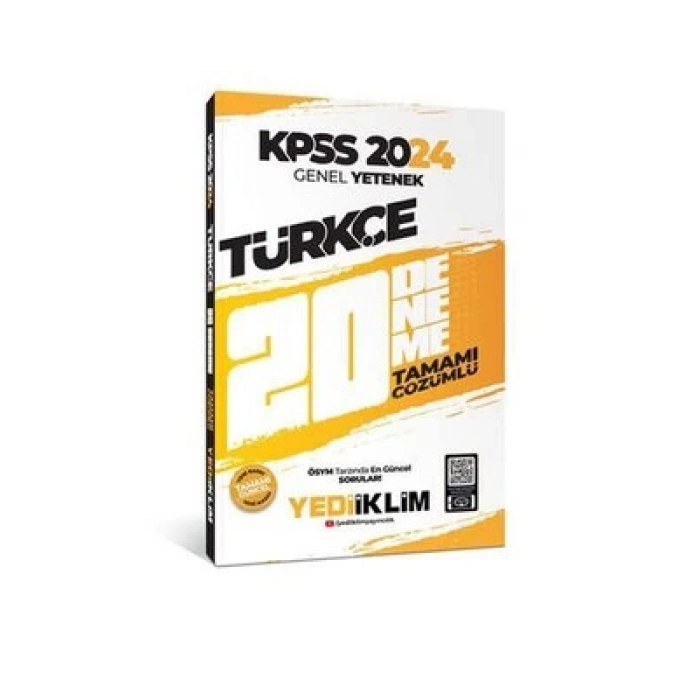 Kpss Gy Türkçe 20 Deneme-2024