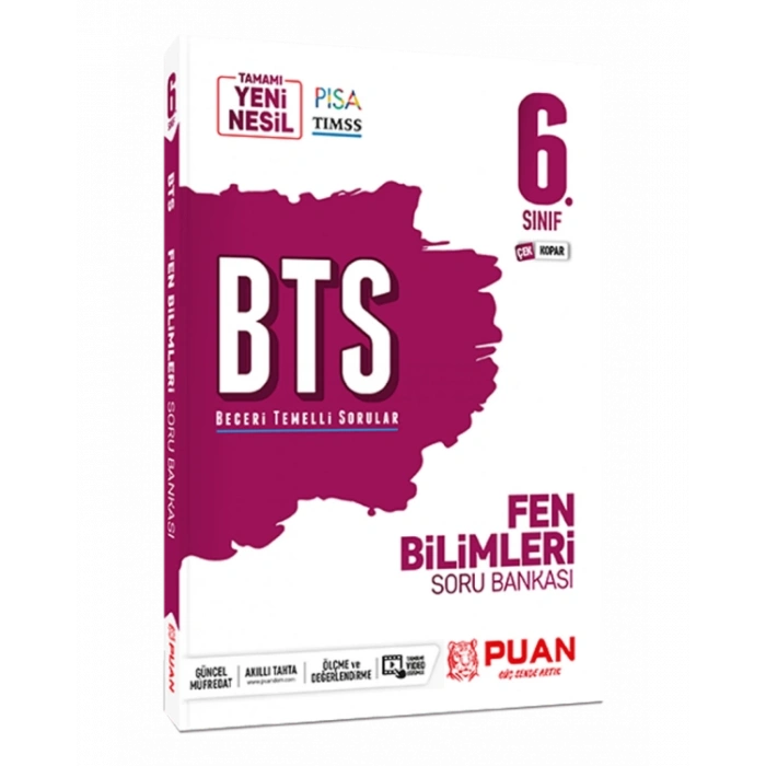 6. Sınıf Fen Bilimleri BTS Beceri Temelli Soru Bankası Puan Yayınları