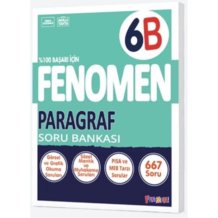 6. Sınıf Paragraf Fenomen Soru Bankası