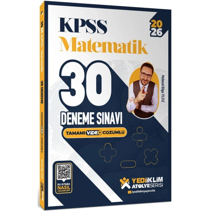 2026 KPSS Matematik Atölye Serisi 30 Deneme Yediiklim