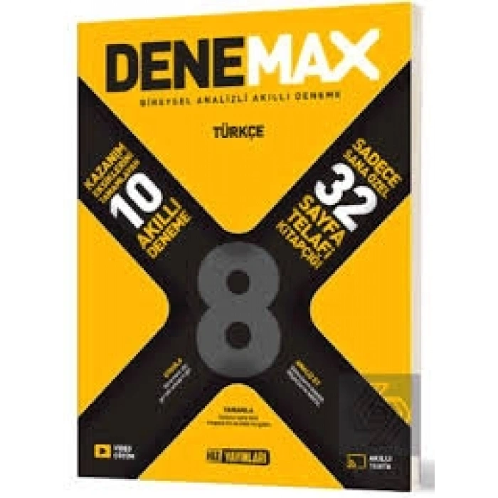 8. Sınıf Türkçe Denemax 10 lu Akıllı Deneme Hız Yayınları