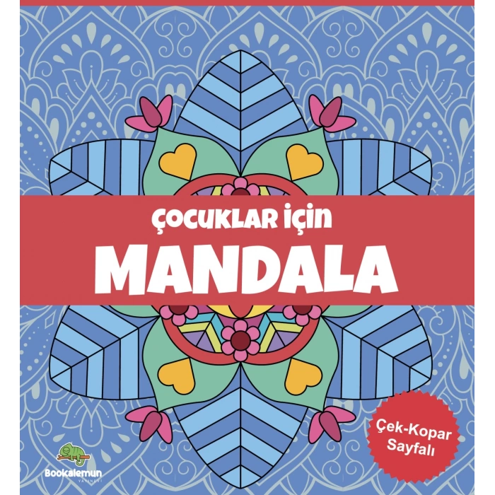 Çocuklar İçin Mandala - Mavi