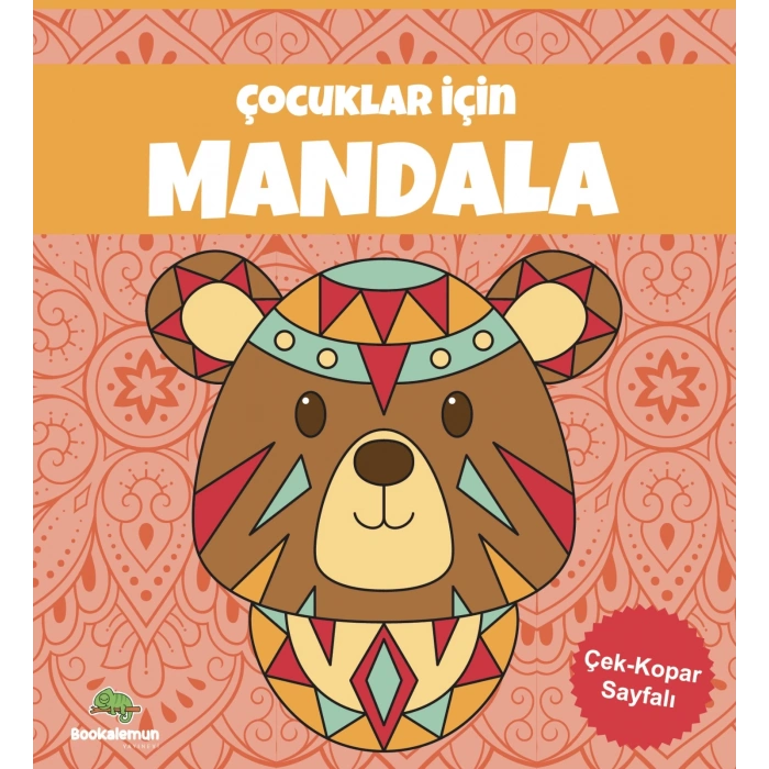 Çocuklar İçin Mandala - Turuncu
