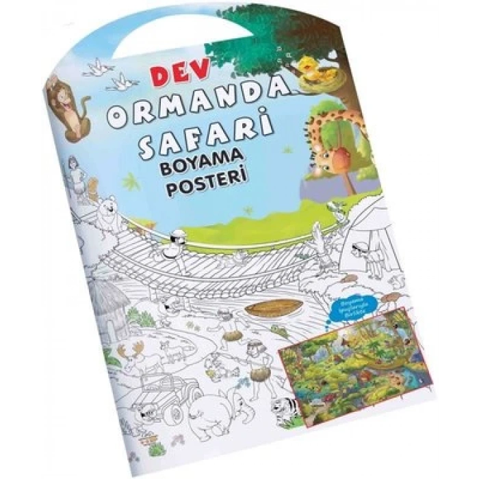 Ormanda Safari - Dev Boyama Posteri