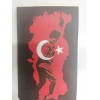 Atatürk Bayraklı Mıknatıslı Ayraç-Fark