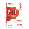6. Sınıf Türkçe P-DİF Periyodik Ders İzleme Föyleri Puan Yayınları