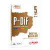 5. Sınıf Sosyal Bilgiler P-DiF Periyodik Ders İzleme Föyleri Puan Yayınları