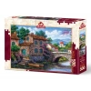 Çiçekli Kanal 500 Parça Puzzle