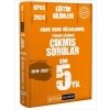 2024 KPSS Eğitim Bilimleri Konu Konu Düzenlenmiş Tamamı Çözümlü Çıkmış Sorular Son 5 Sınav