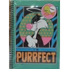 Looney Tunes Im Purrfect Spiralli Yeşil Defter 80 yp.17*24