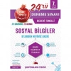 7. Sınıf Mavi Sosyal Bilgiler 24 Deneme Sınavı