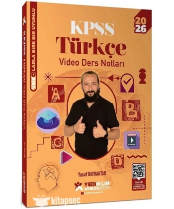 2026 KPSS Türkçe Atölye Video Ders Notları