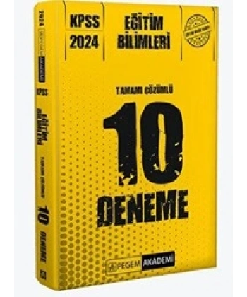 2024 KPSS Eğitim Bilimleri Tamamı Çözümlü 10 Deneme