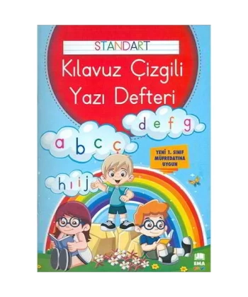 Renkli Standart Çizgili Yazı Defteri A4 Ebat - Ema Kitap