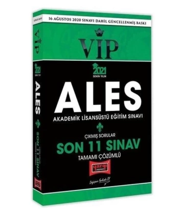 2021 ALES VIP Son 11 Sınav Tamamı Çözümlü Çıkmış Sorular