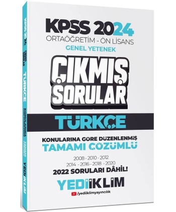 Yediiklim Kpss Önlisans Türkçe Çıkmış Sorular- 2024