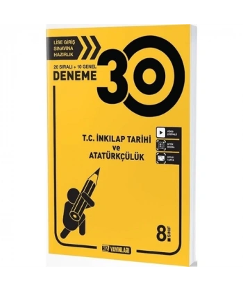 8. Sınıf T.C. İnkılap Tarihi ve Atatürkçülük 30 Deneme